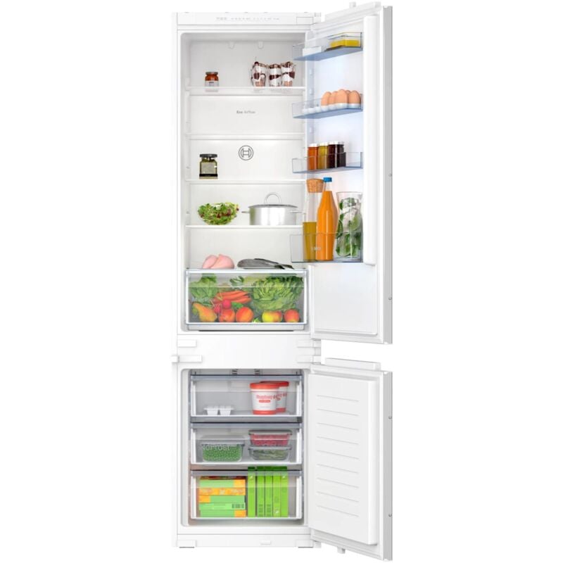 foto del prodotto serie 2 kin96nse0. capacit netta totale 290 l. cerniera porta destra, tipo di display led. classe climatica sn st, emissione acustica 34 db.