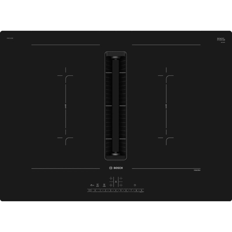 foto del prodotto serie 6 pvq711f15e. colore del prodotto nero, posizionamento dell apparecchio da incasso, dimensione della larghezza del piano cottura 70 cm. tipo