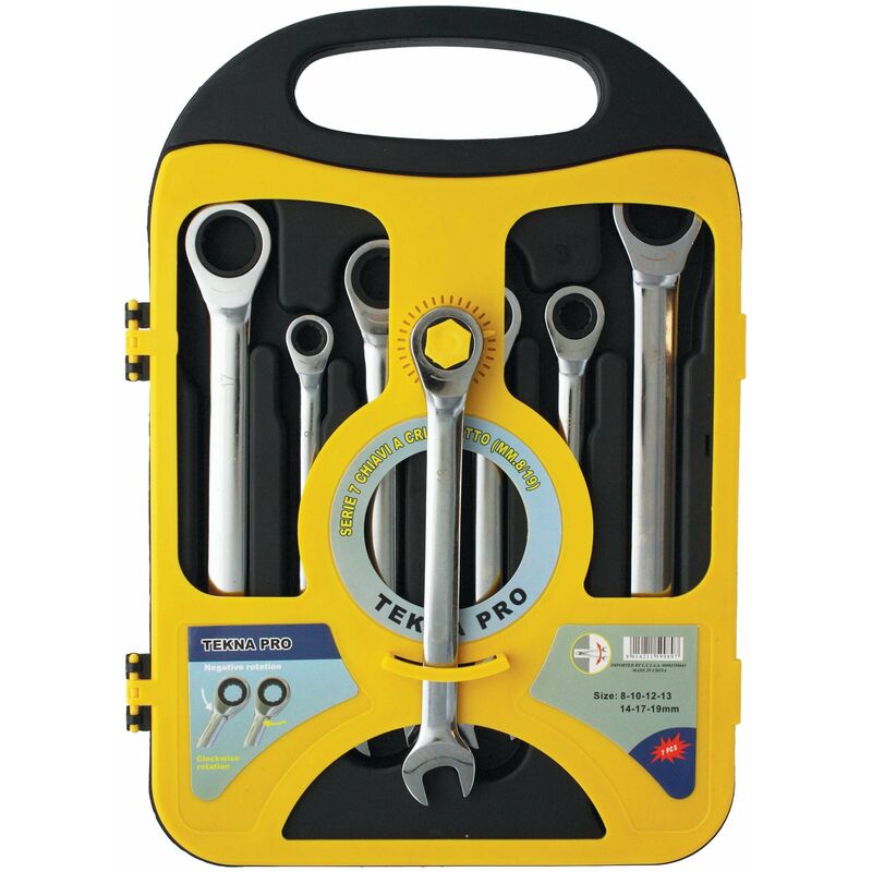 foto del prodotto serie 7 chiavi a cricchetto mm.8 19 