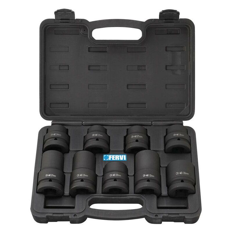 foto del prodotto serie 9 bussole 1 a d impatto 21 38 mm fervi i109