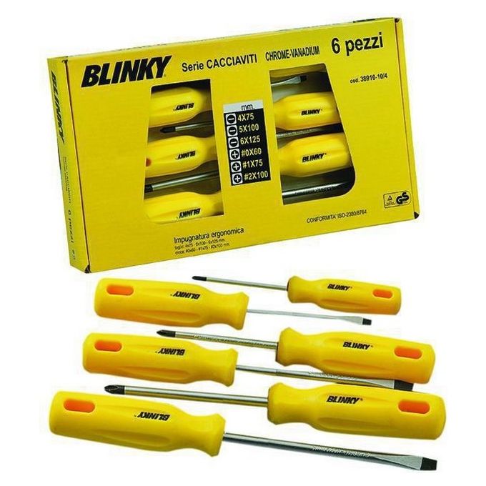 foto del prodotto serie cacciaviti blinky crv taglio croce pezzi 6