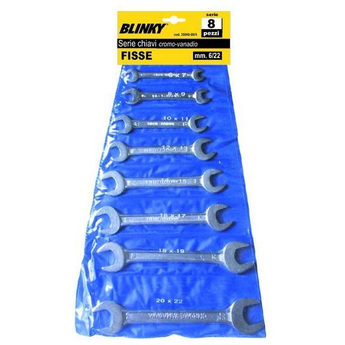 foto del prodotto serie chiavi fisse blinky pz. 8 cromovanadio mm. 6 22