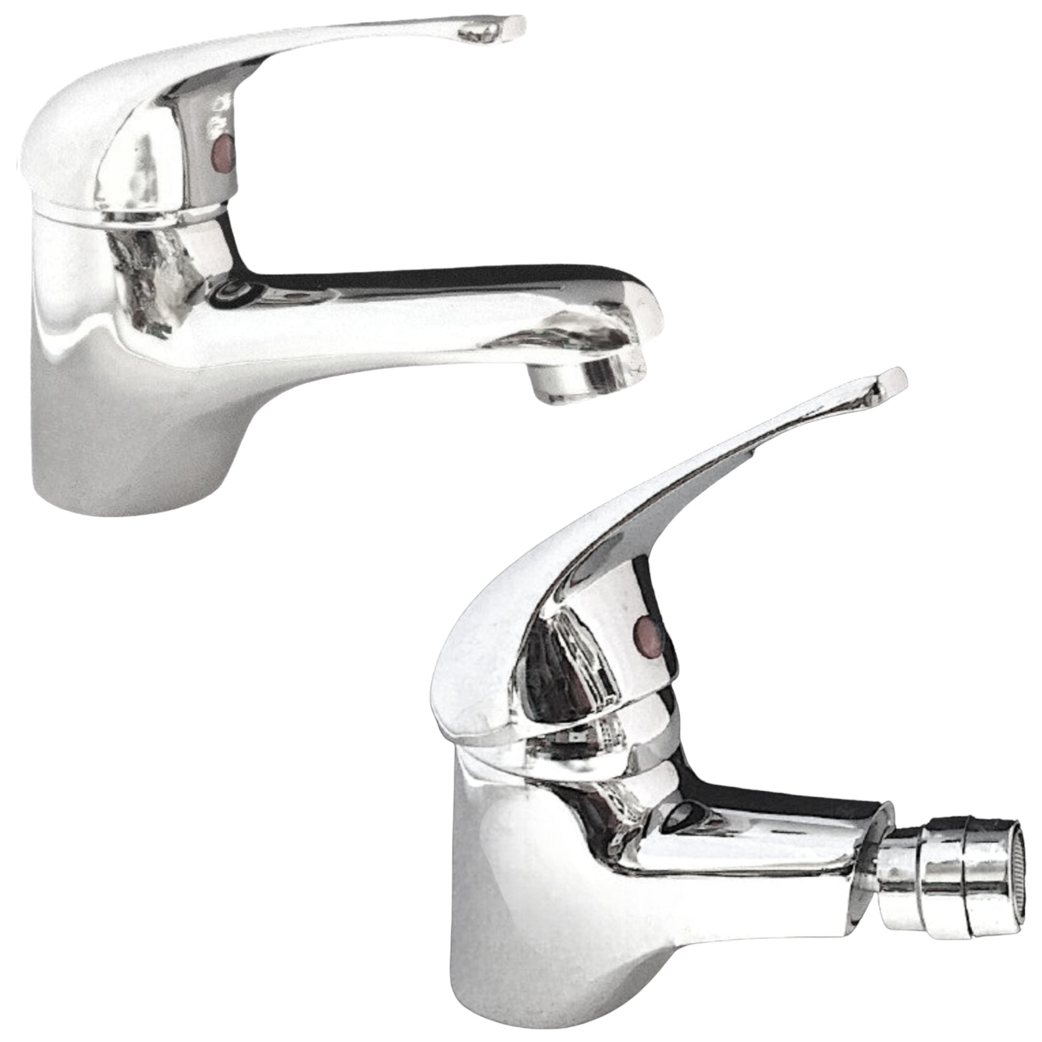 foto del prodotto serie completa di rubinetti per bagno lavabo e bidet