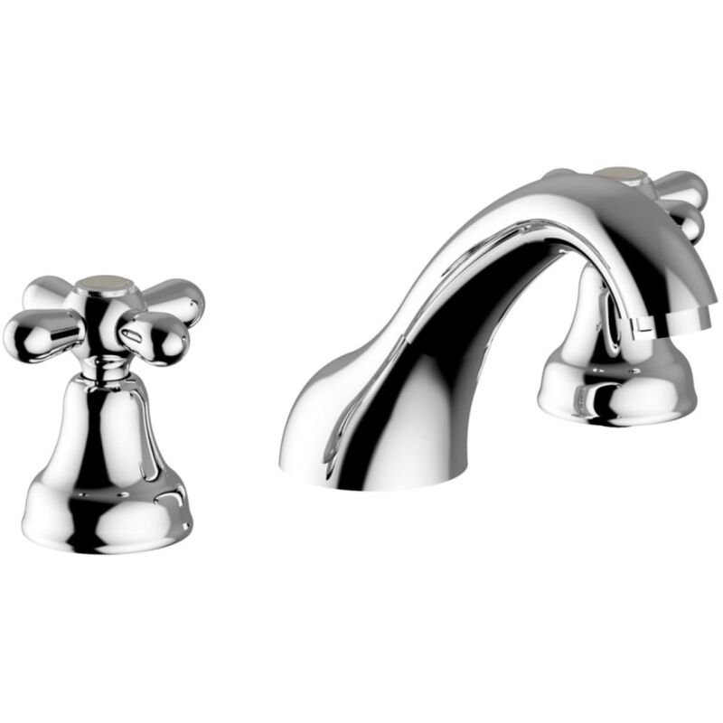 foto del prodotto serie daisy batteria lavabo canna bassa cromo