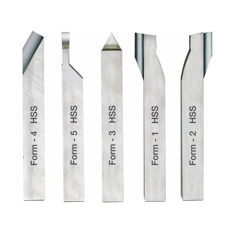 foto del prodotto serie di 5 utensili per tornio proxxon 8x8 mm 24530
