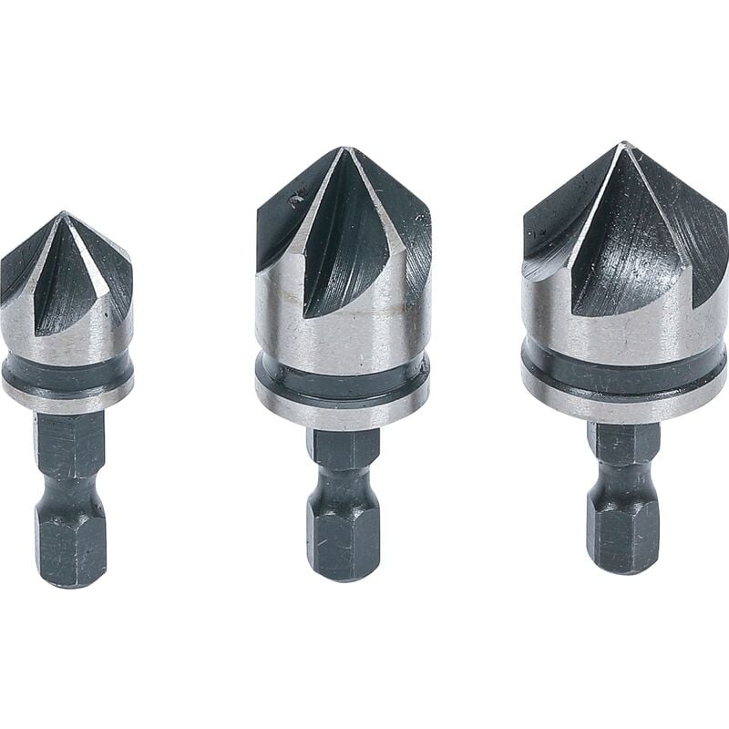 foto del prodotto serie di accecatoi bit hss 6,3 mm 1 4 12 16 19 mm 3 pz.