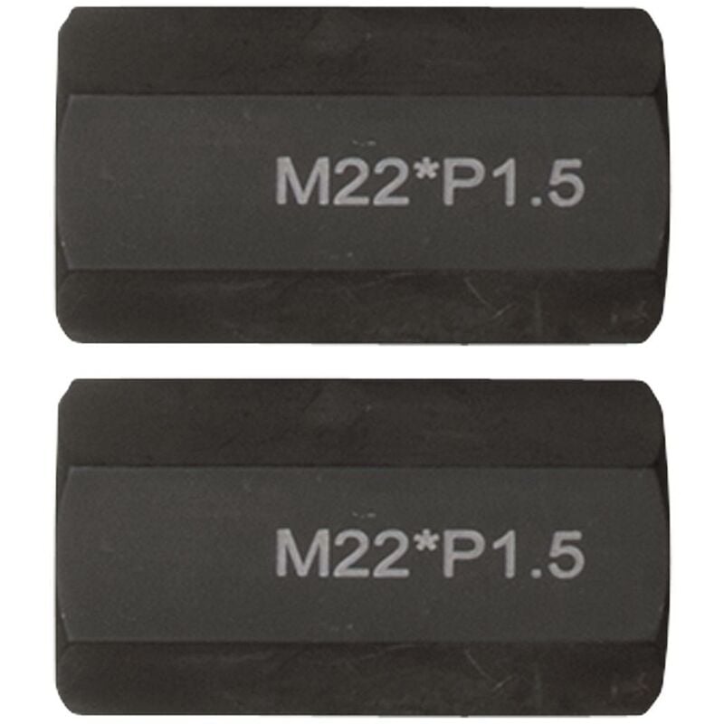 foto del prodotto serie di adattatori filettati m22x1,5x65mm, 2 pz