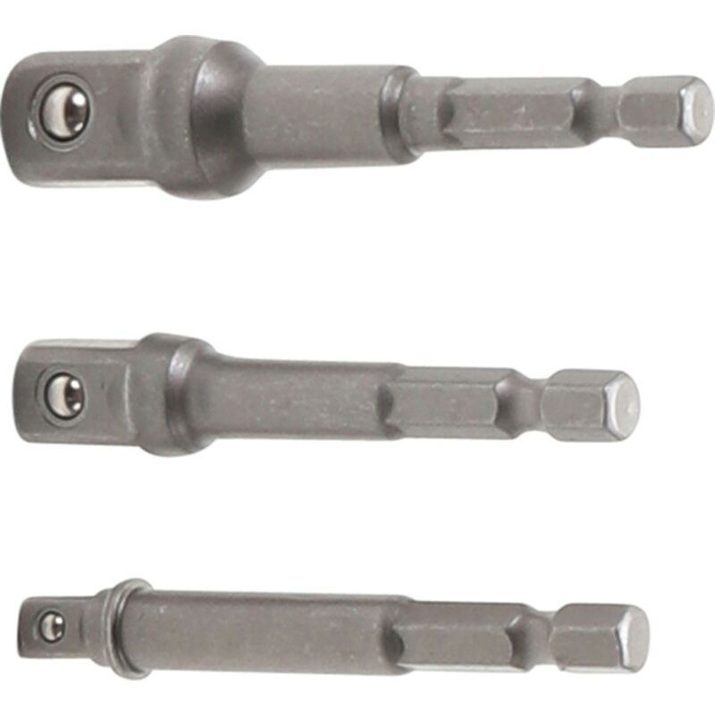 foto del prodotto serie di adattatori per trapano attacco esagono esterno 6,3 mm 1 4 6,3 mm 1 4 , 10 mm 3 8 , 12,5 mm 1 2 , 3 pz.