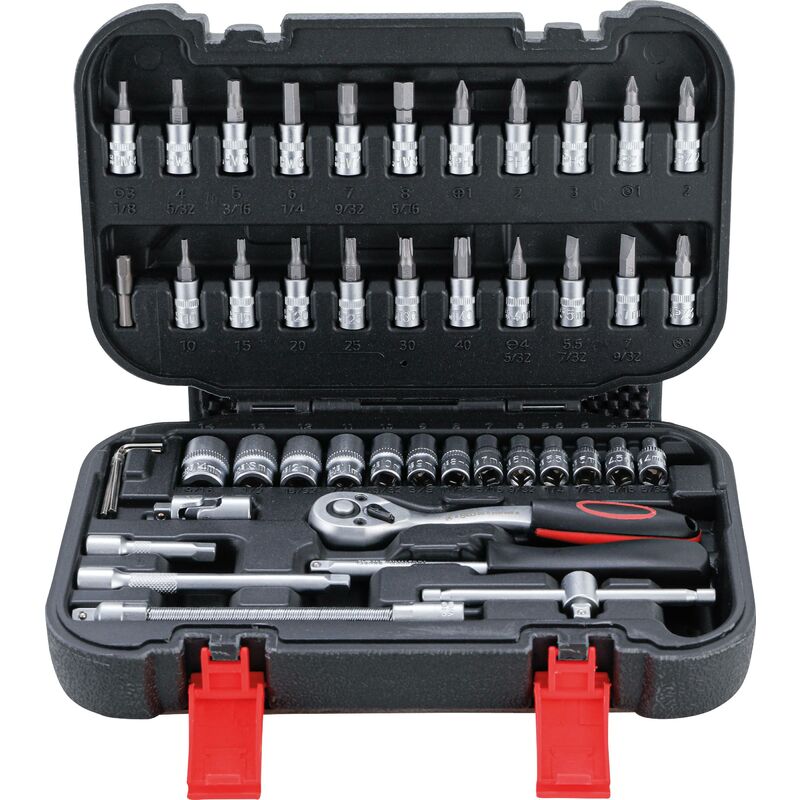 foto del prodotto serie di bussole 6,3 mm 1 4 46 pz.