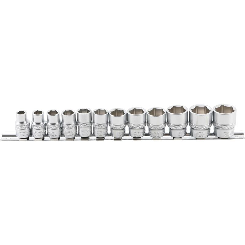 foto del prodotto serie di bussole, esagonali 10 mm 3 8 8 19 mm 12 pz.