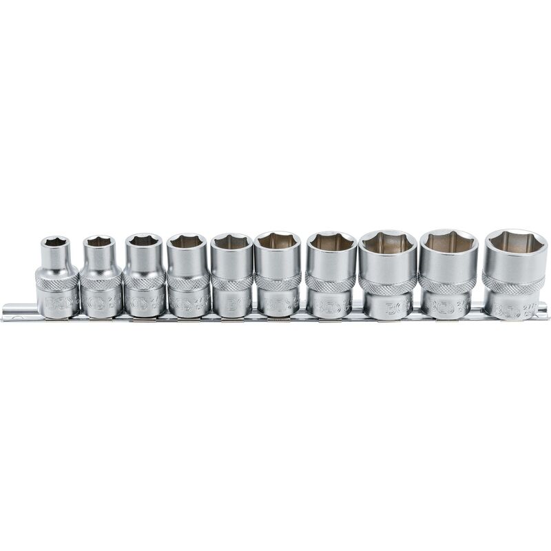 foto del prodotto serie di bussole, esagonali 12,5 mm 1 2 dimensioni in pollici 10 pz.