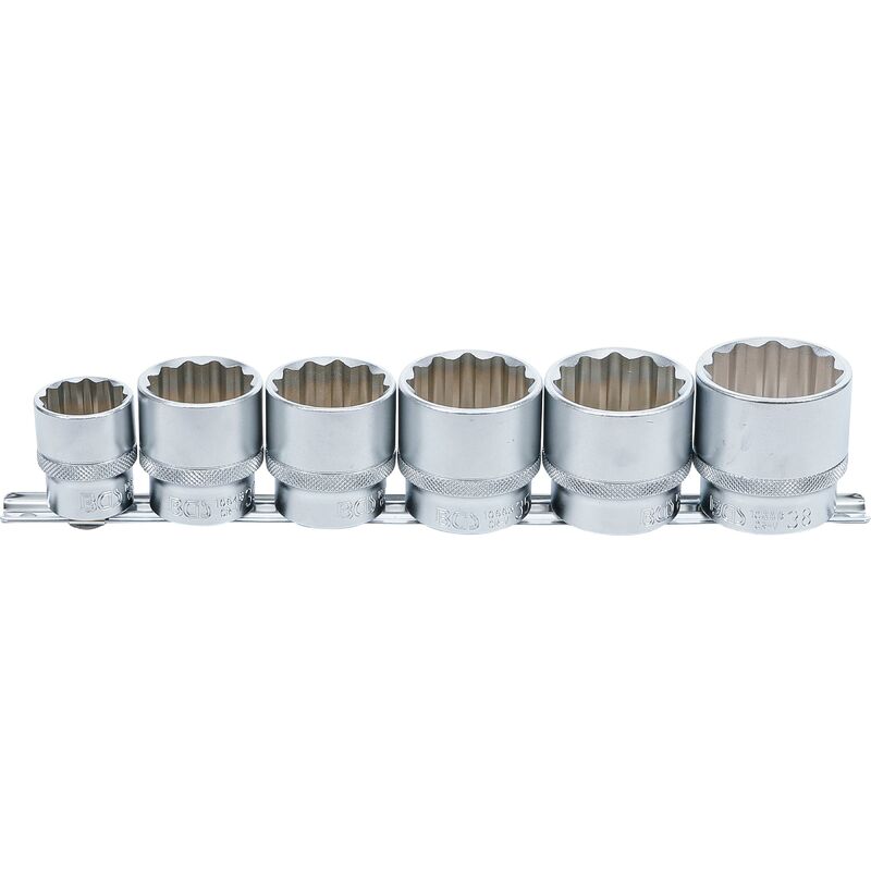 foto del prodotto serie di bussole, poligonali 12,5 mm 1 2 24 38 mm 6 pz.
