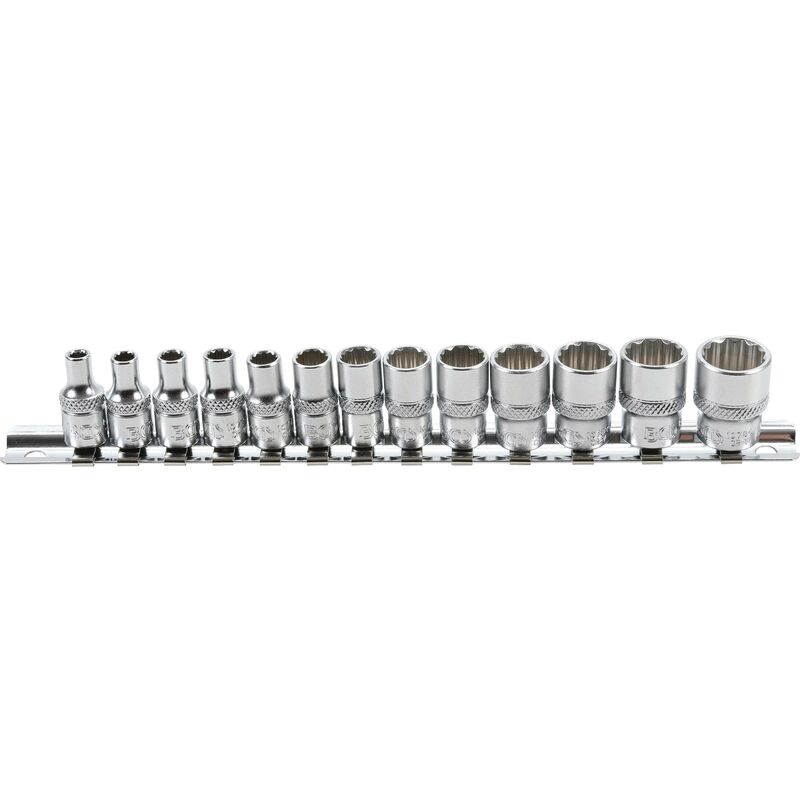 foto del prodotto serie di bussole, poligonali 6,3 mm 1 4 4 14 mm 13 pz.