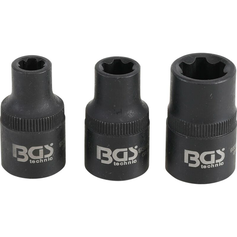 foto del prodotto serie di bussole profilo a cuneo per ribe m6s, m8s, m12s 3 pz.