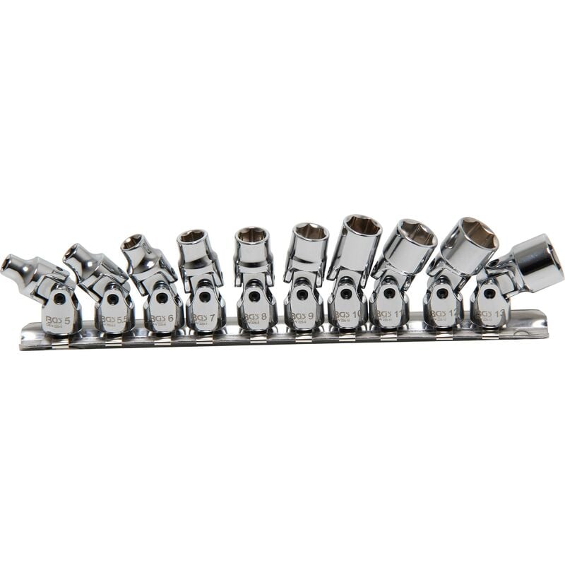 foto del prodotto serie di bussole snodate 6,3 mm 1 4 5 13 mm 10 pz.