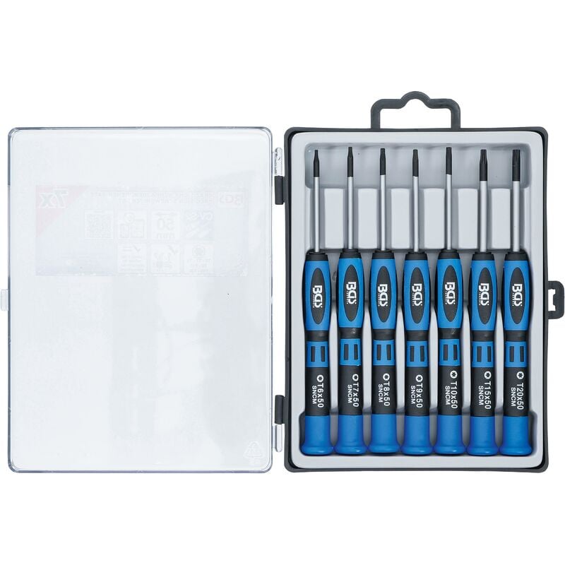 foto del prodotto serie di cacciaviti di precisione torx 7 pz.
