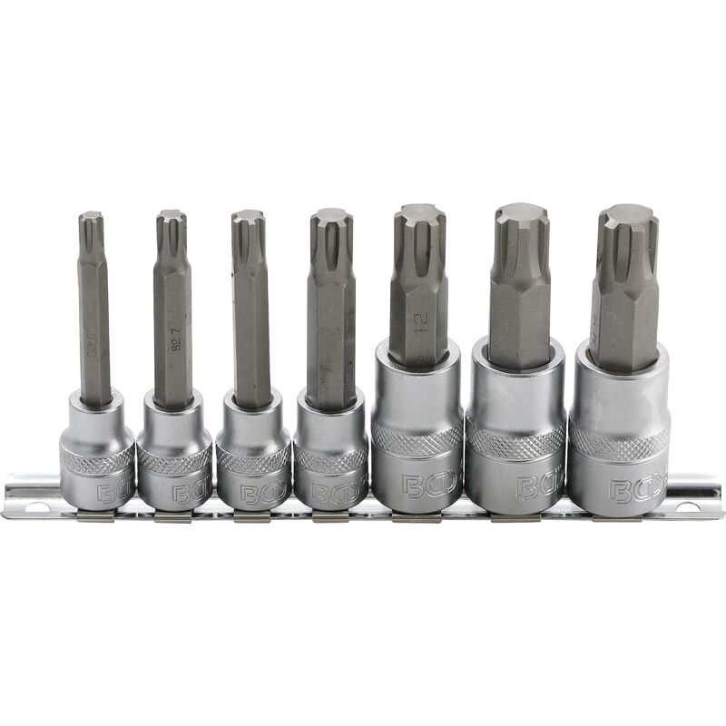 foto del prodotto serie di chiavi a bussola 10 mm 3 8 12,5 mm 1 2 profilo a cuneo per ribe m6 m14 7 pz.