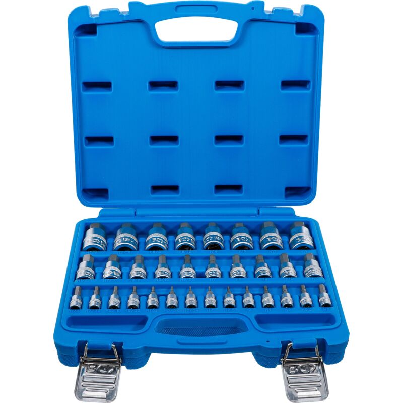 foto del prodotto serie di chiavi a bussola 6,3 mm 1 4 10 mm 3 8 12,5 mm 1 2 esagono interno 2 19 mm 1 4 9 16 metrico e dimensioni in pollici 32 pz.