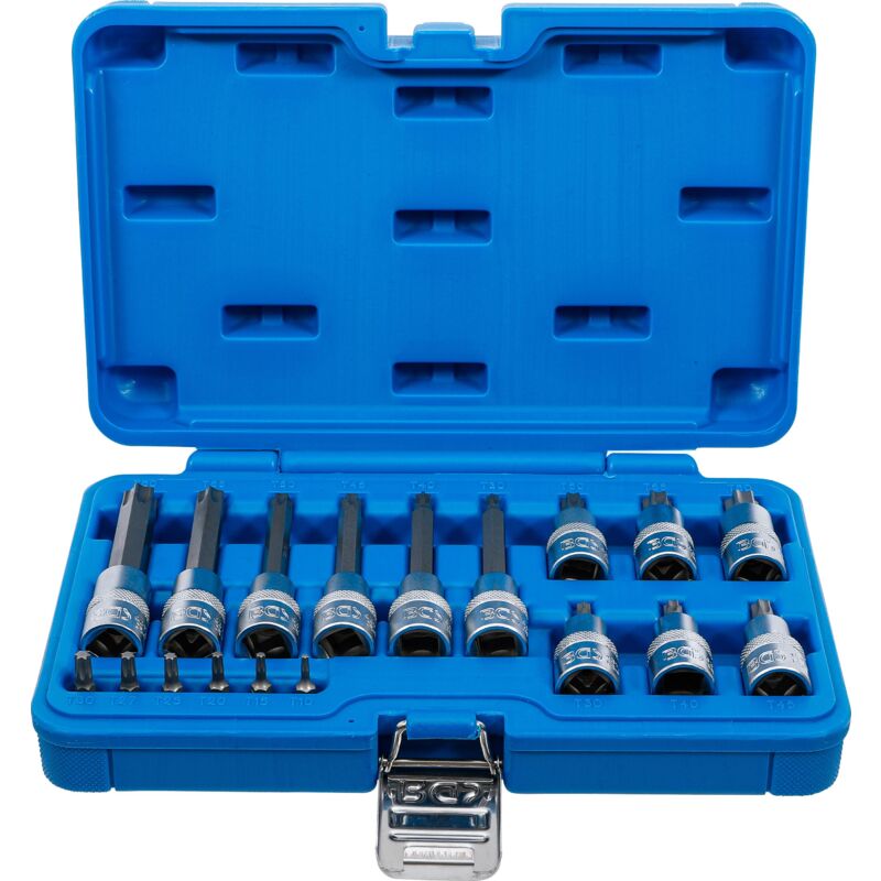 foto del prodotto serie di chiavi a bussola 6,3 mm 1 4 12,5 mm 1 2 profilo a t per torx 18 pz.