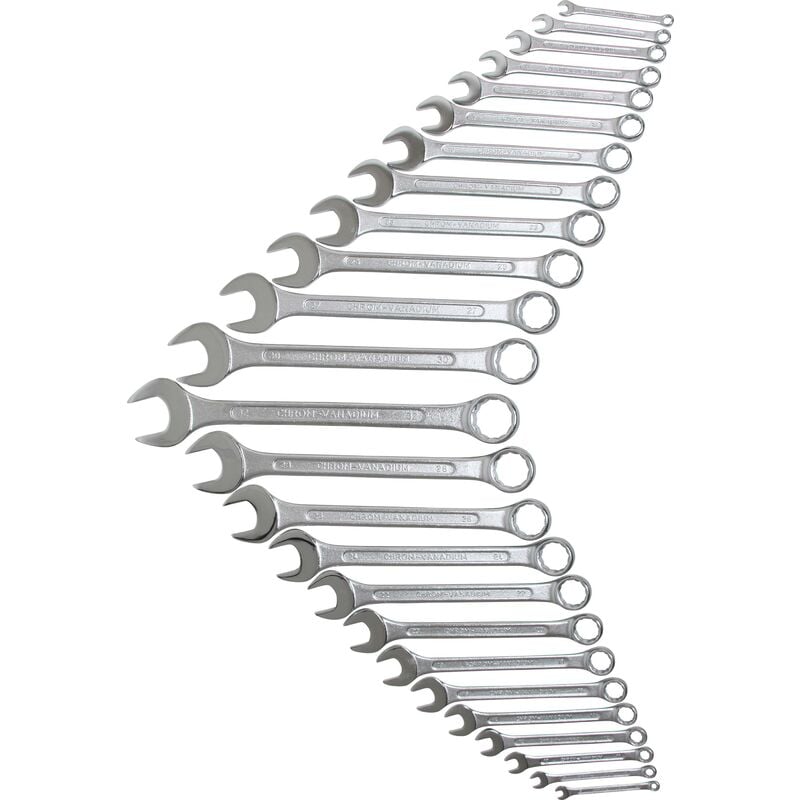 foto del prodotto serie di chiavi combinate anello forchetta 6 32 mm 25 pz.