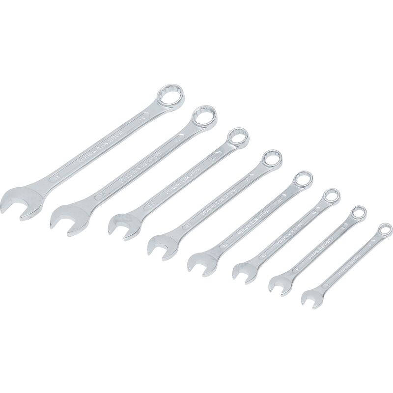 foto del prodotto serie di chiavi combinate anello forchetta 8 19 mm 8 pz.