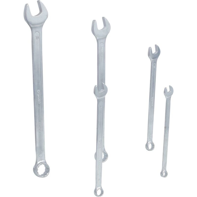 foto del prodotto serie di chiavi combinate, extra lunga, 5 pz 8-19mm