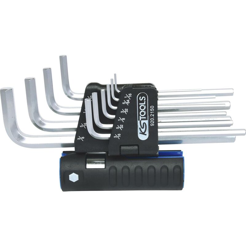 foto del prodotto serie di chiavi maschio esagonali piegate 3in1,10pz.5 64 9 16 