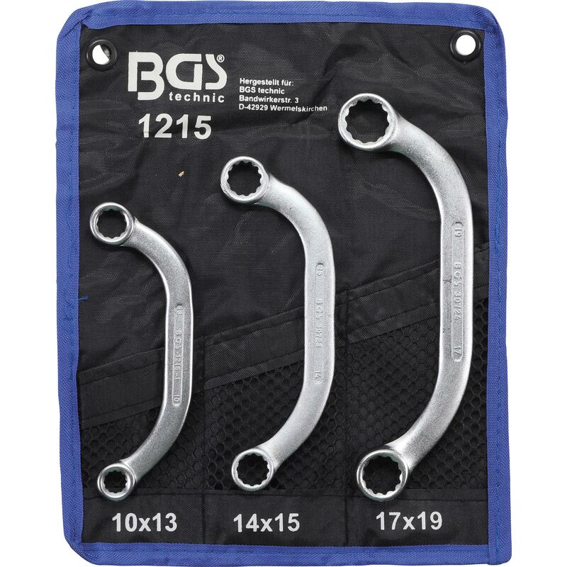 foto del prodotto serie di chiavi poligonali per starter 10x13 17x19 mm 3 pz