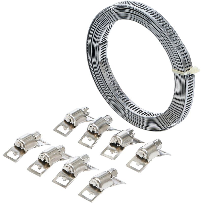 foto del prodotto serie di fascette a nastro con clips senza fine 3 m