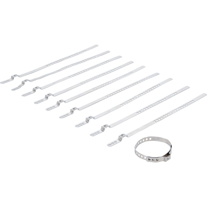 foto del prodotto serie di fascette per cuffie elastiche acciaio inox 7 mm 20 50 mm 10 pz.