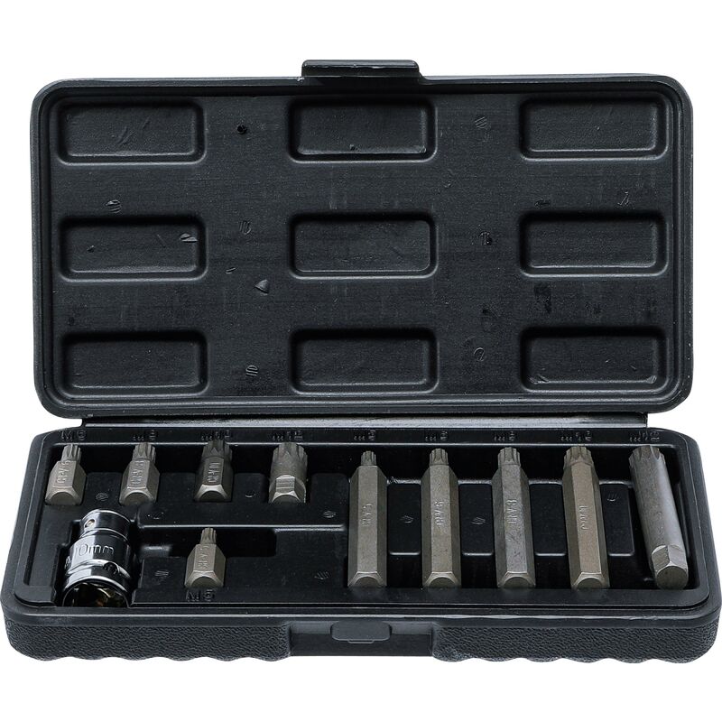 foto del prodotto serie di inserti attacco esagono esterno 10 mm 3 8 xzn 11 pz.