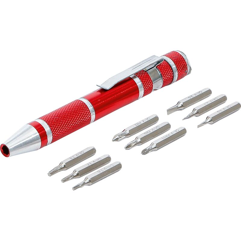 foto del prodotto serie di inserti di precisione per cacciavite 10 pz.
