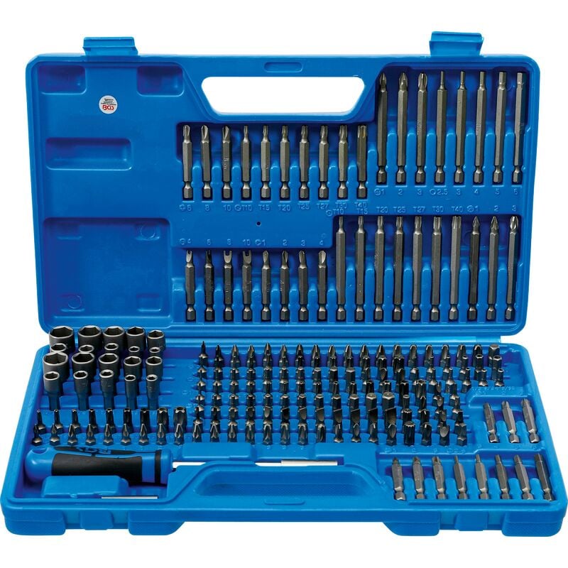 foto del prodotto serie di inserti universali di sicurezza attacco esagono esterno 6,3 mm 1 4 208 pz.