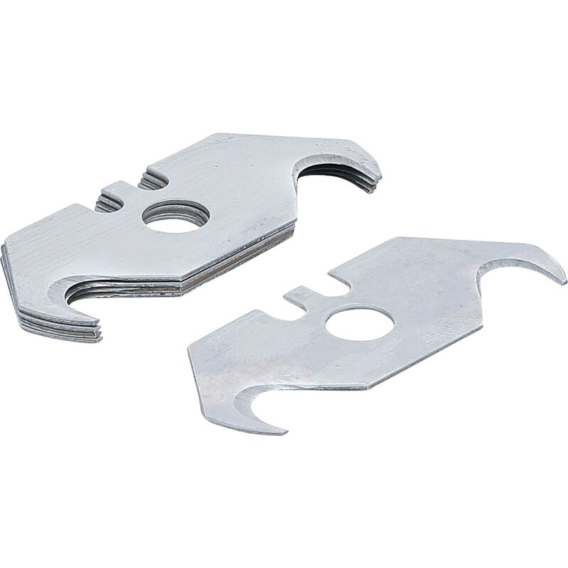 foto del prodotto serie di lame trapezoidali ad uncino 19 mm 5 pz.