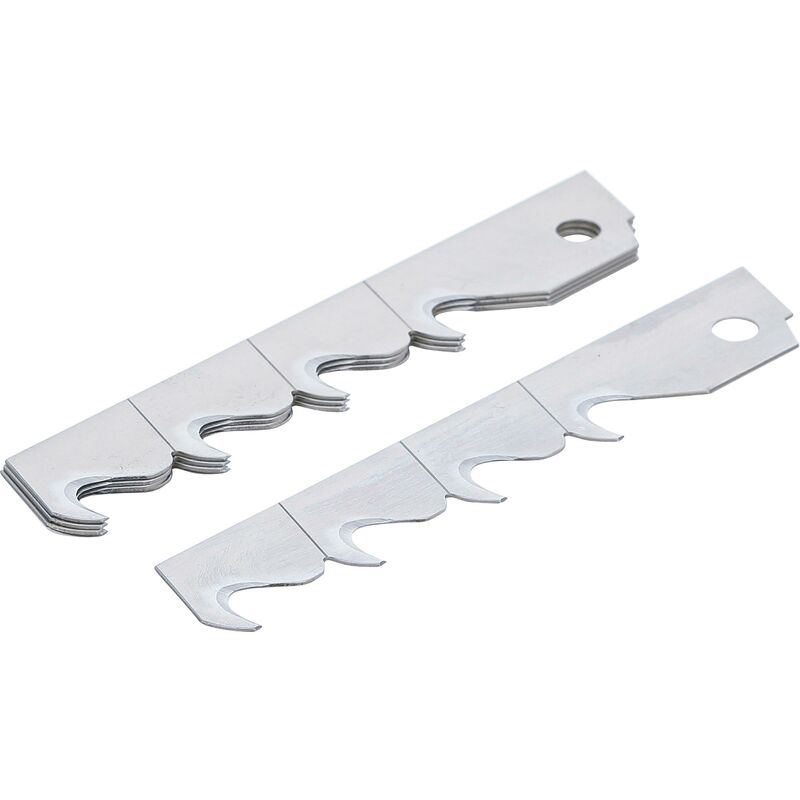 foto del prodotto serie di lame trapezoidali ad uncino segmentate 5 pz.