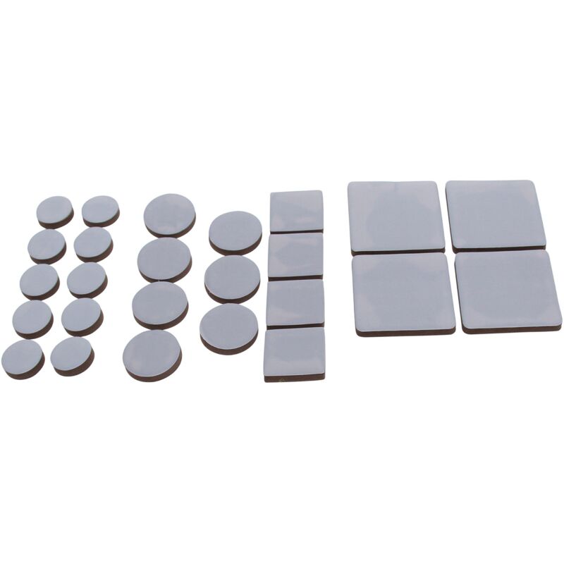 foto del prodotto serie di paracolpi adesivi grigio 25 pz.