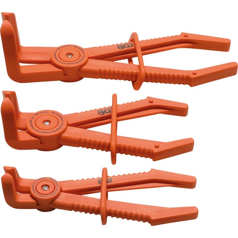 foto del prodotto serie di pinze stringitubo ad angolo 90 155 220 mm 3 pz.