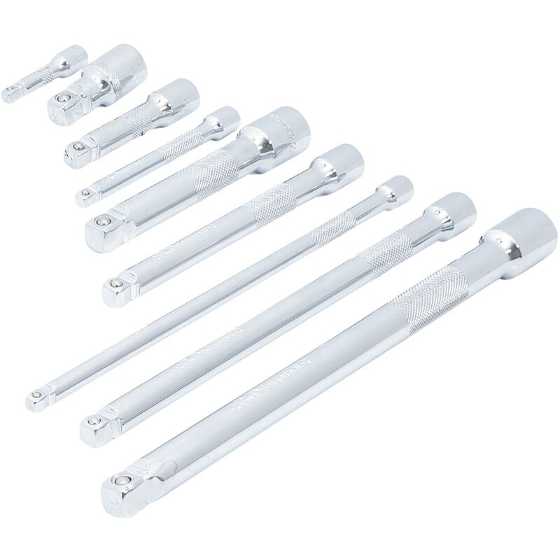 foto del prodotto serie di prolunghe testa sferica 6,3 mm 1 4 10 mm 3 8 12,5 mm 1 2 9 pz.