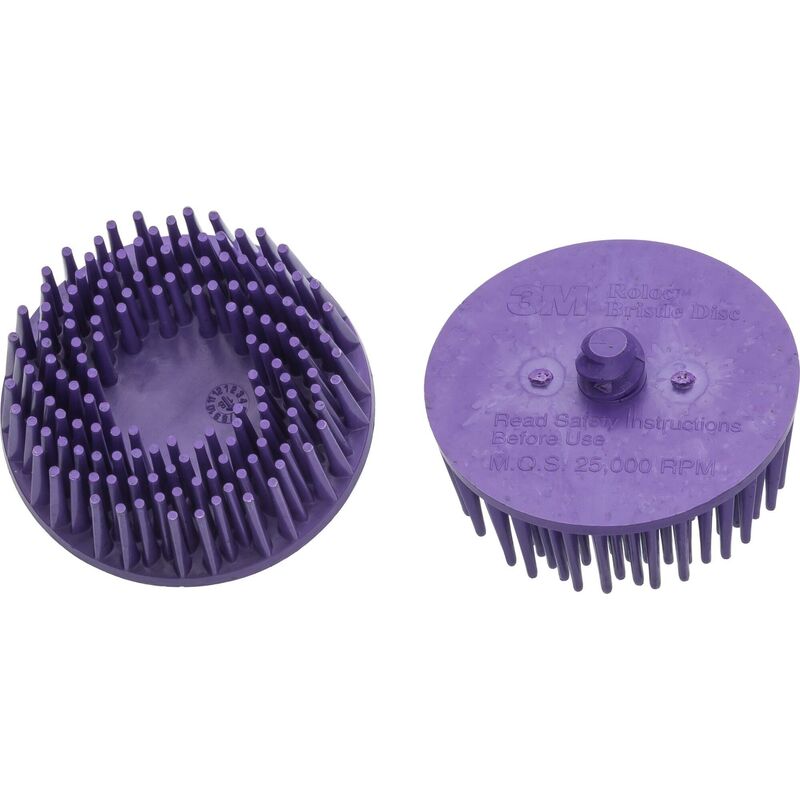 foto del prodotto serie di smerigliatrici a spazzola di ricambio, lilla, 2 pezzi sistema di sostituzione rapida roloc 50 mm 9033 11 036 2