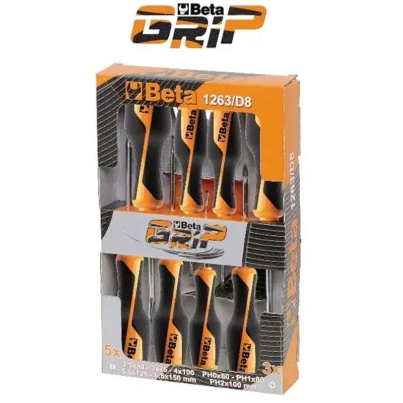 foto del prodotto serie giraviti betagrip taglio croce phillips beta 1263 d10 10 pz