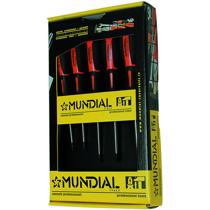 foto del prodotto serie giraviti torx mundial 5 pezzi