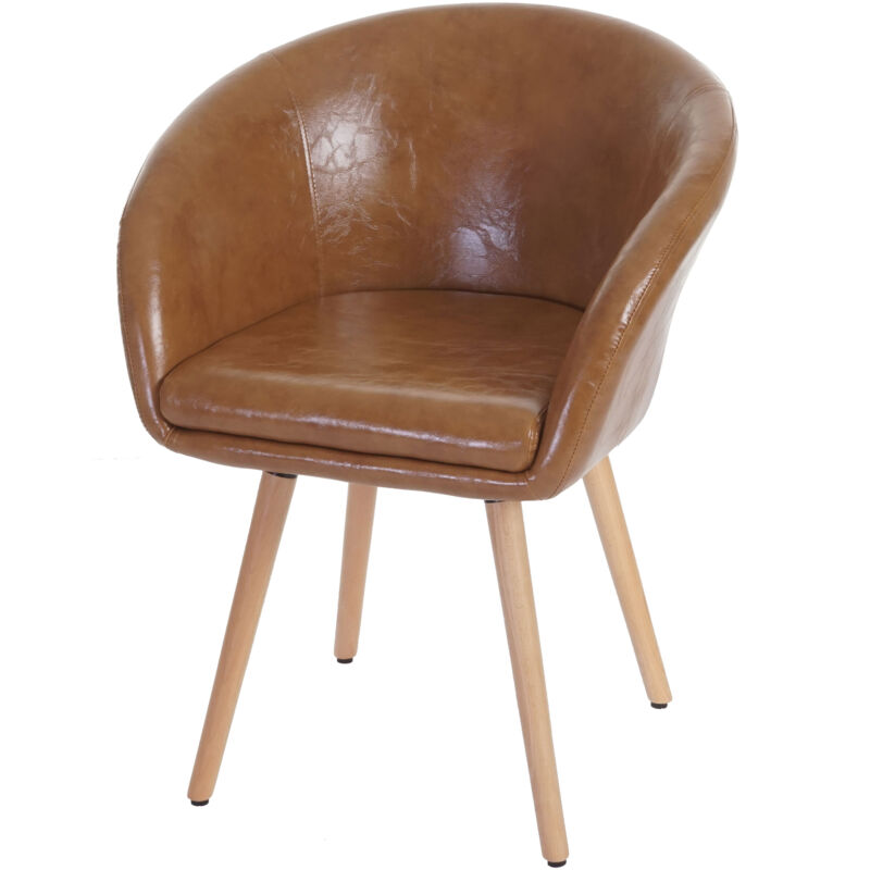 foto del prodotto serie malmoe sedia sala da pranzo t633 legno massiccio 56x61x80cm ecopelle scamosciata