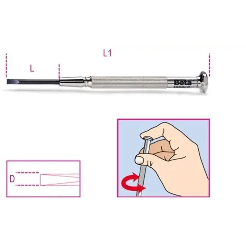 foto del prodotto serie microgiraviti taglio beta 1229lp a6 6 pz