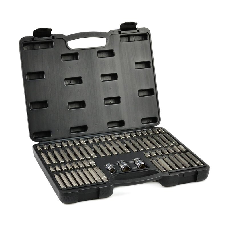 foto del prodotto serie set 75pz chiavi a bussola esagonali torx spline millerighe ribe geko