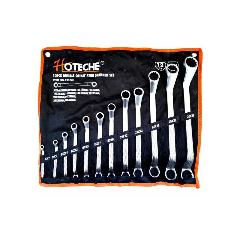 foto del prodotto serie set chiavi inglesi poligonali curve kit 12 pz astuccio 6 32mm art.191005