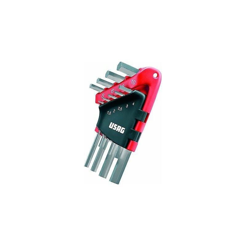 foto del prodotto serie set kit chiavi esagonali 9 pz professionali usag 280 s9 280287
