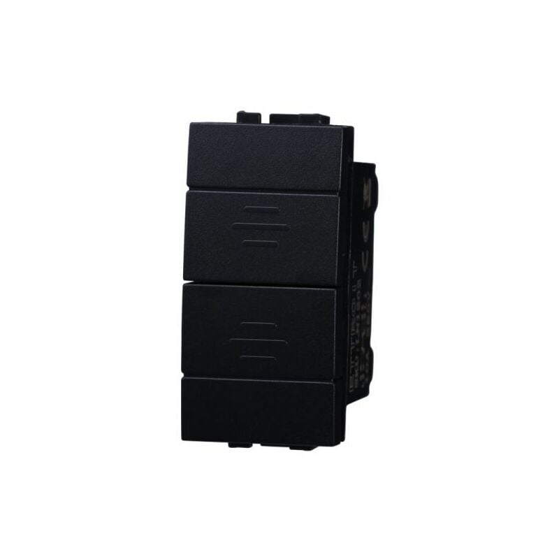 foto del prodotto serie space interruttore interblocco doppio saliscendi tapparella 1p 10a compatibile bticino living ln1204 ettroit