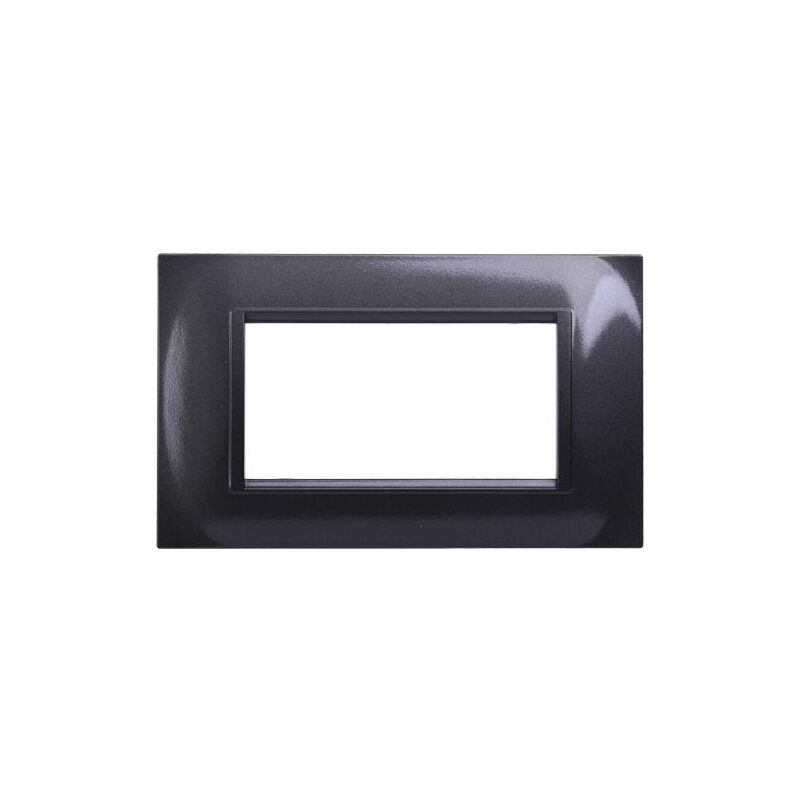 foto del prodotto serie space placca 504 4p moduli quadra acciaio scuro compatibile living ln89407 ettroit