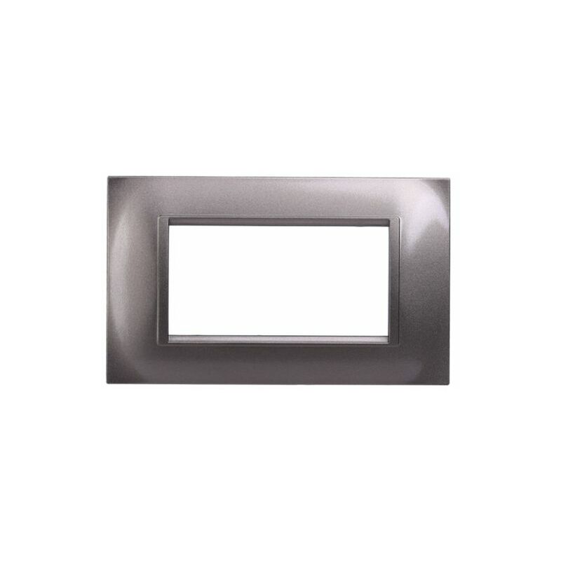 foto del prodotto serie space placca 504 4p moduli quadra titanio compatibile living ln89708 ettroit