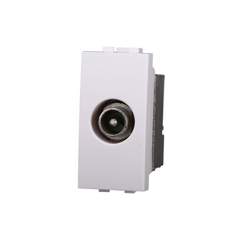 foto del prodotto serie space presa tv connettore maschio bianca compatibile bticino living lb2250 ettroit